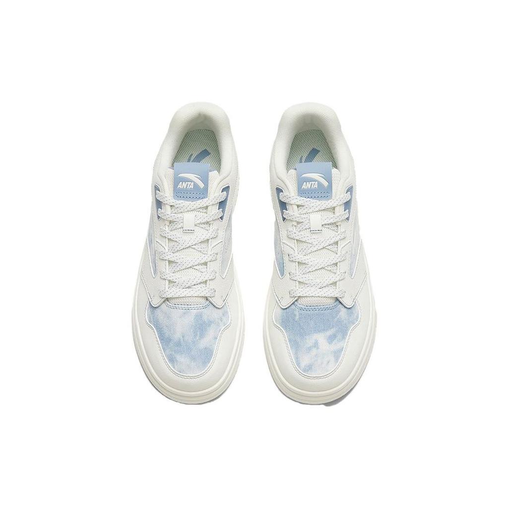 Anta Street Skateboarding Low-Top Shoes Men Sneakers White Blue Tie-Dye 912528016F-9
