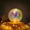 Creativity LED Night Light RGB USB Desk Lamp Sleep 3D Fireworks Star Atmosphere Light Glass Ball For Home Decor Sky Night Light
