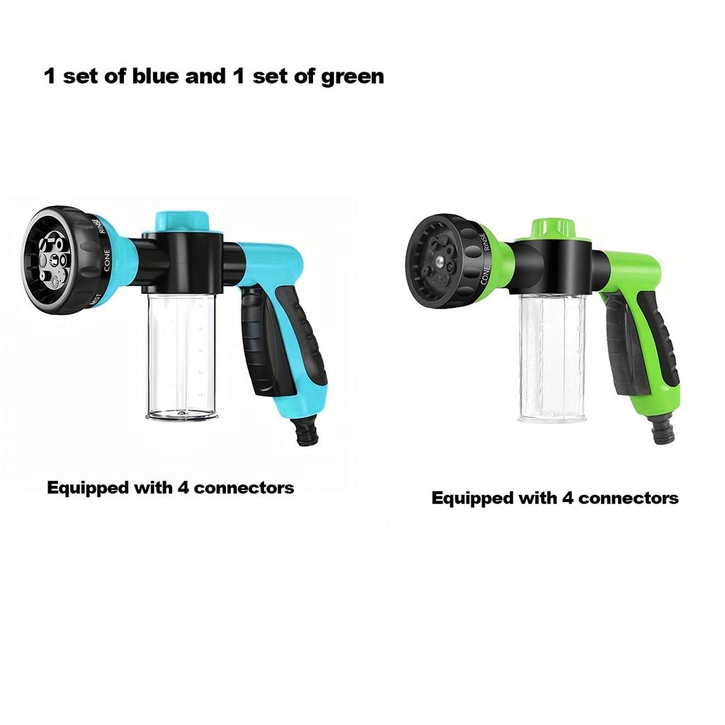 1set/2sets -High Pressure Sprayer, Adjustable Pet Cleaning Clean Bath Water Foam Soap Sprayer, Dog Cleaning Tool