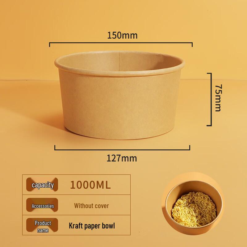 Disposable Round Wheat Straw Food Container with Lid