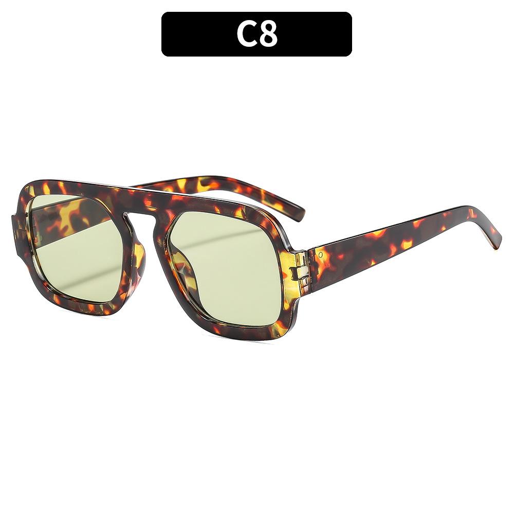 Fashion Square Brand Designer Sunglasses Men Women New Oversized Vintage Shades Glasses Travel Outdoor Eyewear Uv400