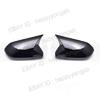 ABS Rearview Side Mirror Cover Trim Gloss Black Horn For 2018-2025 Toyota Camry