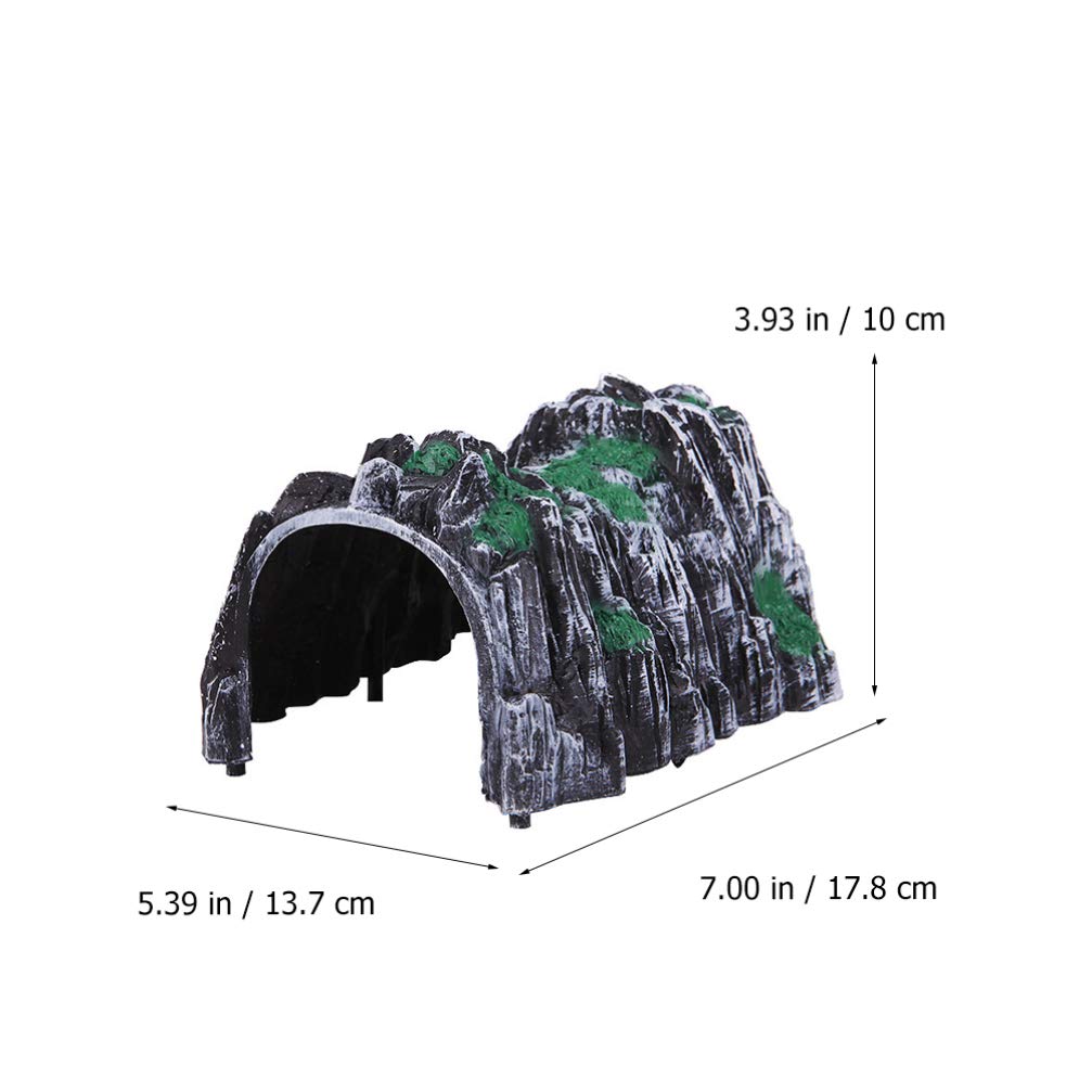 iplusmile 3pcs Train Railway Train Cave Tunnel Plastic Rockery Tunnel DIY Sand Table Tunnel Model Railway Accessories