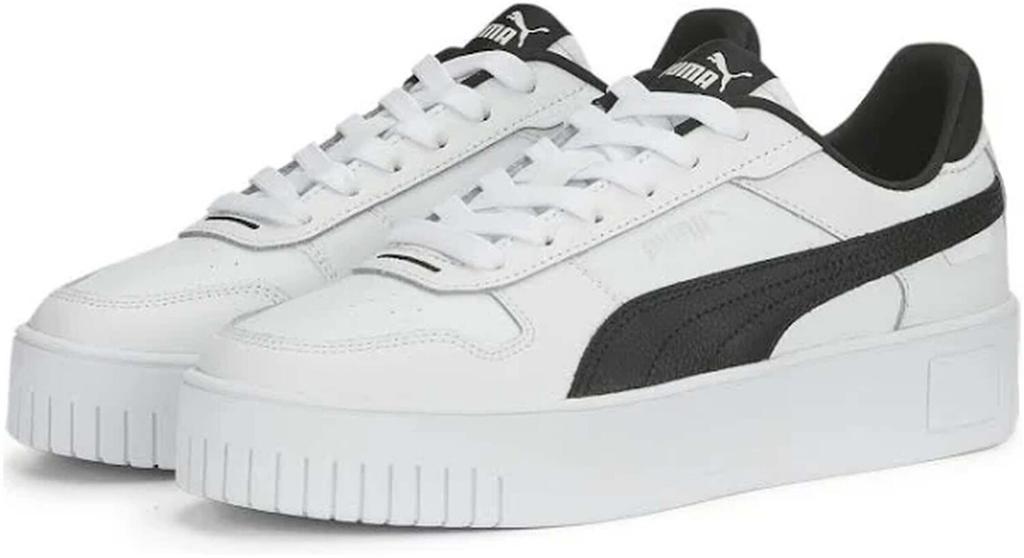 Женские кроссовки Puma Carina Street (389390) серебристый/черный/белый