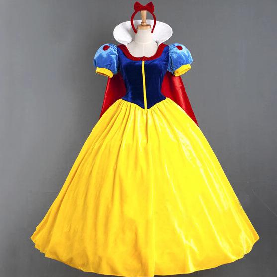 Adult Snow White Halloween Cosplay Costume - Stage Performance Dress In Stock