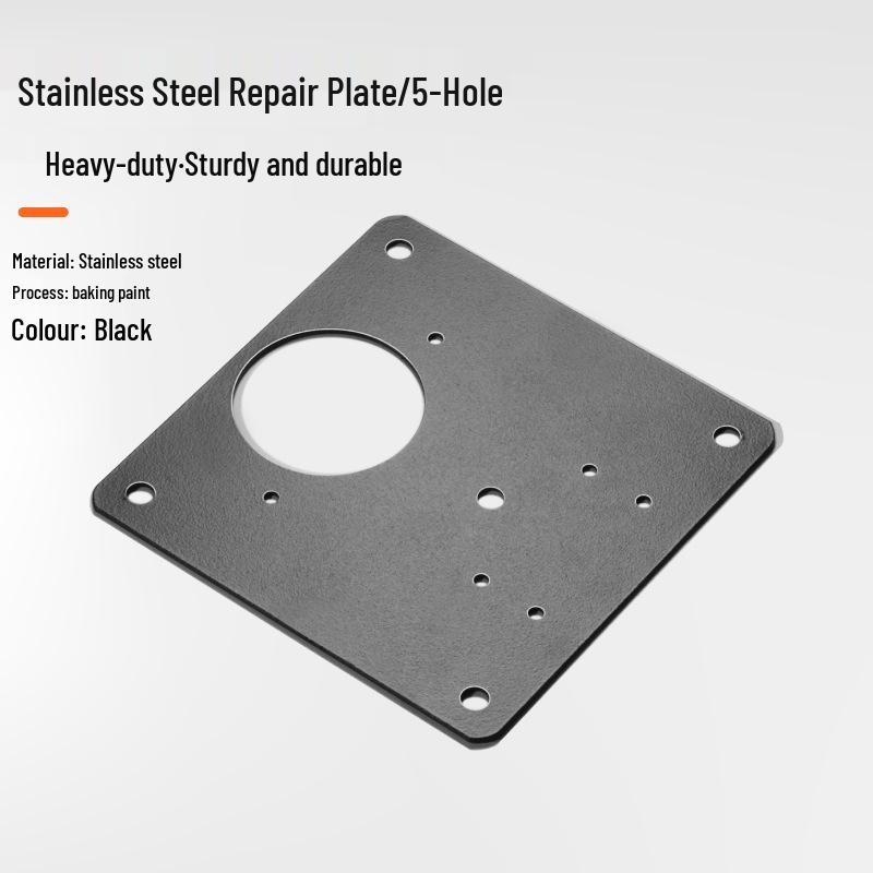 Stainless Steel Furniture Cabinet Door Hinge Reinforcement Plate