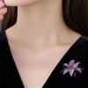 Enamels Rhinestones Pin Zinc Zinc Alloy Glossy Brooch Fashion Flower Brooch  Office