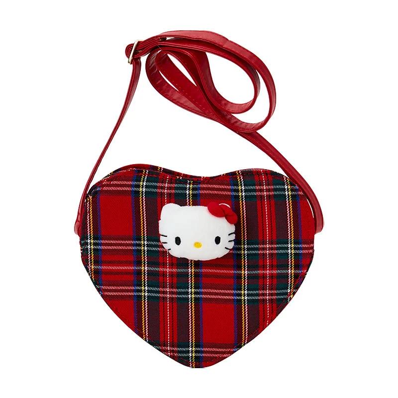 Sanrio Hello Kitty Heart Pochette ( Tartan ) Japan NEW Sanrio Characters