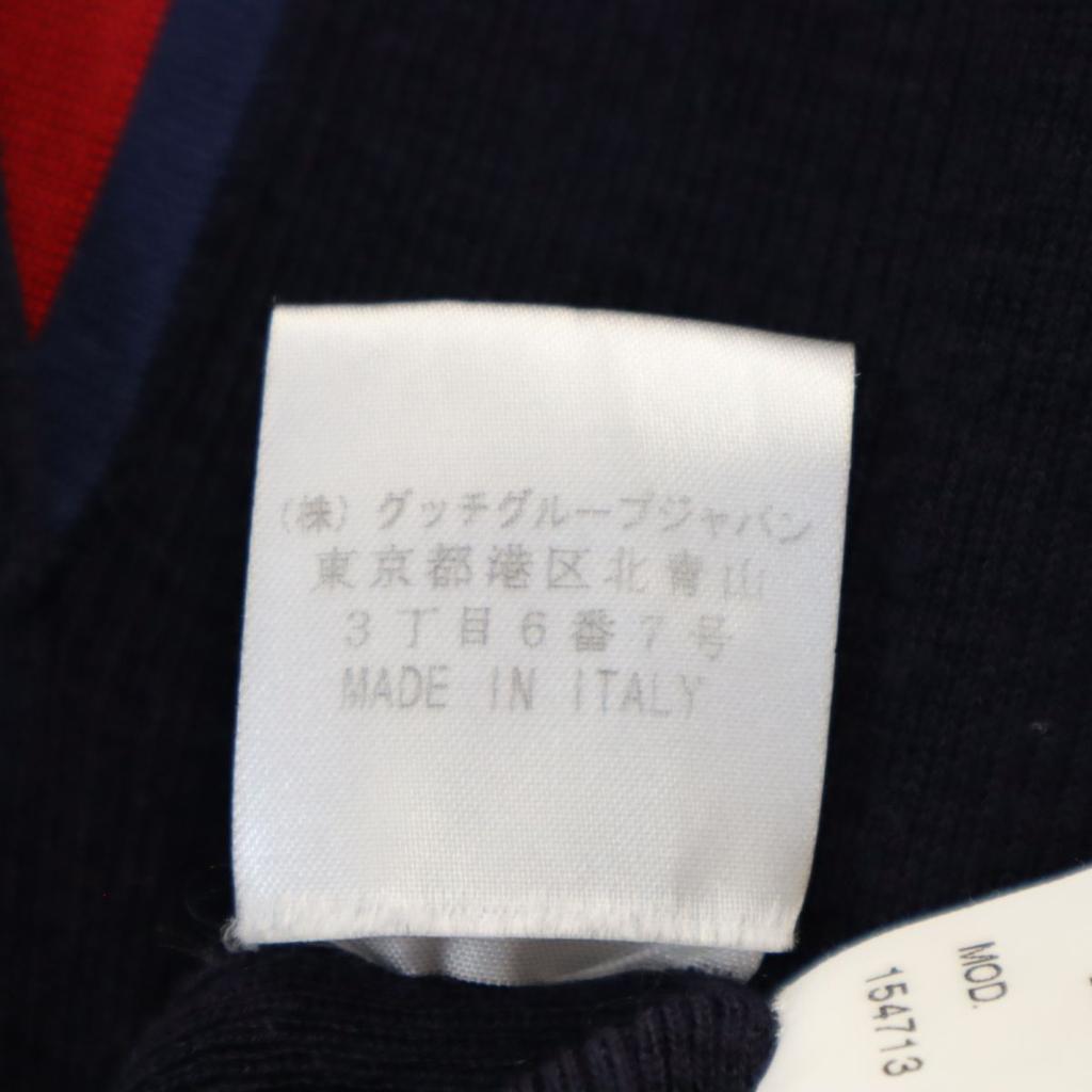 GUCCI Made in Italy wool Best S Navy Women Used