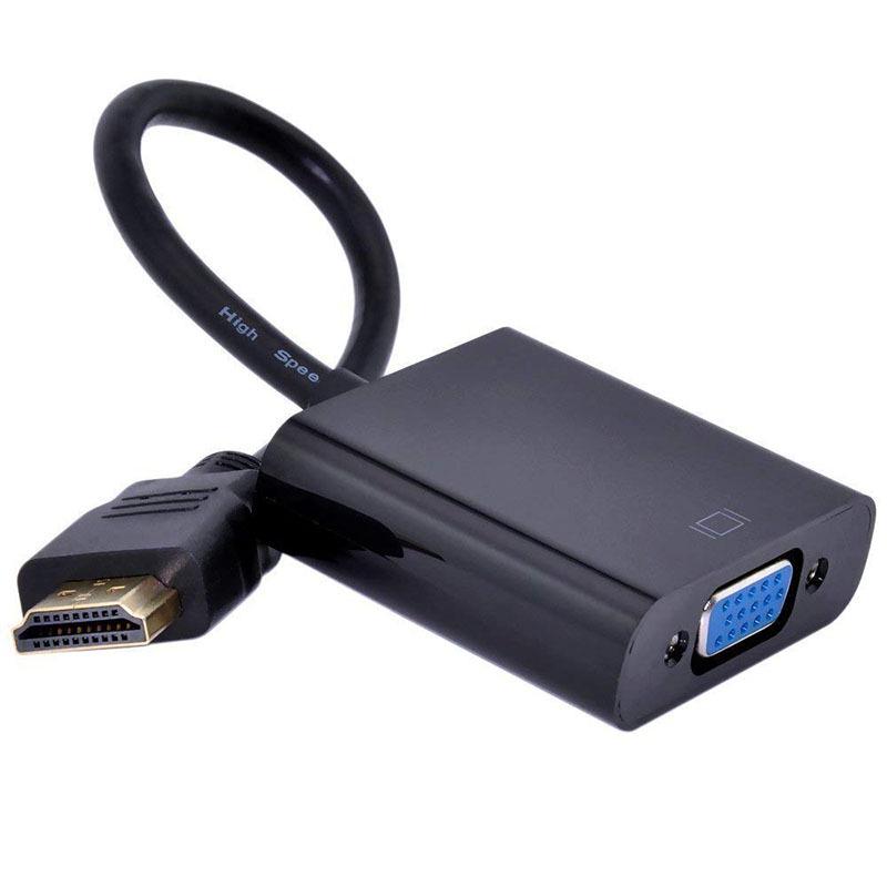 Su HDMI suderinamas su VGA konverterio adapterio laidas (Juoda)