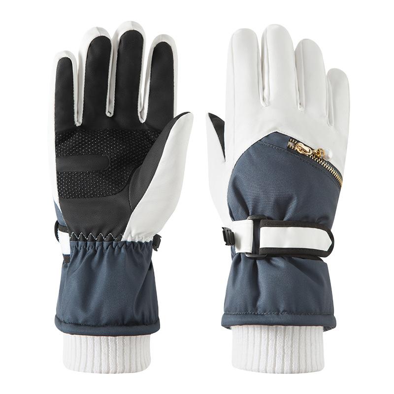 

Женские лыжные перчатки на зиму Теплые и для игр на холоде Снег Брызги воды и Толстые Велосипедные Электрические велосипедные перчатки для мужчин На открытом воздухе M