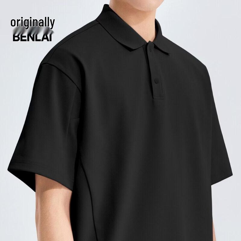 Benlai Men's 2026 Summer Loose Fit Knit Polo T-Shirt BRL460022