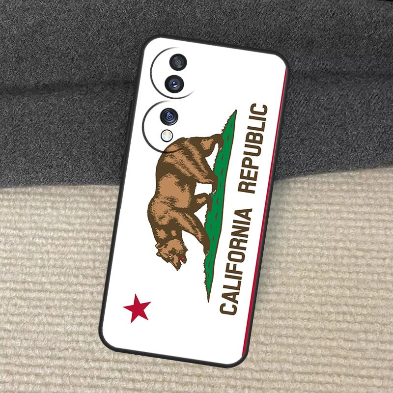 

California Flag Case For Honor Magic 7 5 6 Lite Honor 50 70 90 Lite 200 Pro X8b X9a X8a X8 X9 X9c X9b Cover Honor X8 5G