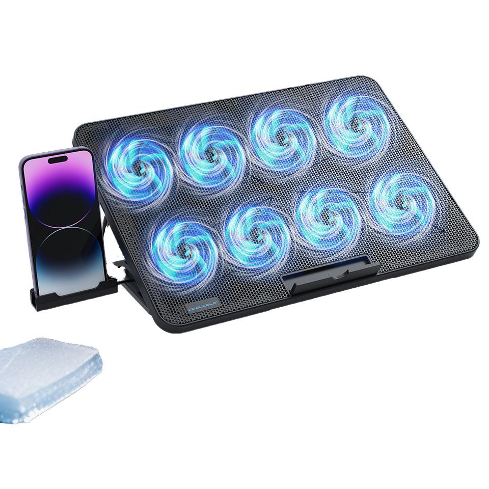8-Fan Gaming Laptop Cooling Stand