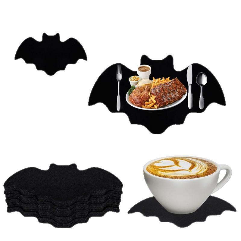 Halloween Bat Placemat Bat Non-Slip Heat-Resistant Table Mat