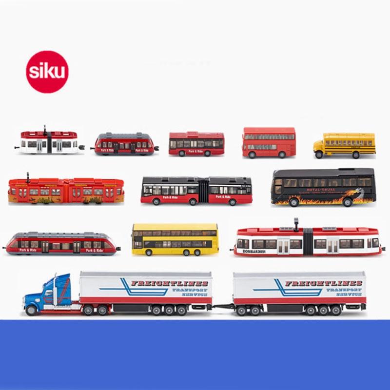 SIKU City Track Train Metro Bus Simulation Children Toy Alloy Car Model Classic Collection Gift Souvenir