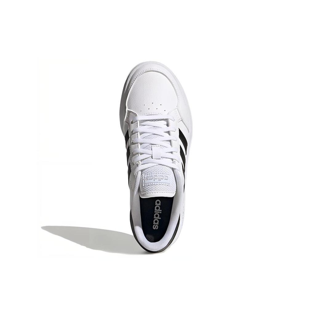 Adidas Womens Breaknet 'White Black' (women's sizes) Cloud White / Core Black / Silver Metallic Skateboard Shoes FX8724