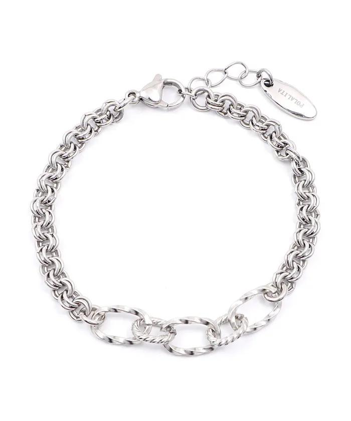 Vintage Chain Layered Bracelet (PLT-BR-082_SV)
