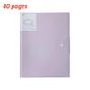 1pc 20/30/40 Pocket File Folder Picture Album Document Bag File Folder Art Work Collection Organizer Office Student Supplies