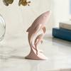 Whale Art for Nursery Decor 3D Printed Ornaments, Mother And Child Figurines, Modern Minimalist Double Sculpture Home Office Matte Solid Color