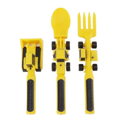 Construction Utensils for Kids Construction Themed Toddler Utensils Eating Set with Excavator Fork
