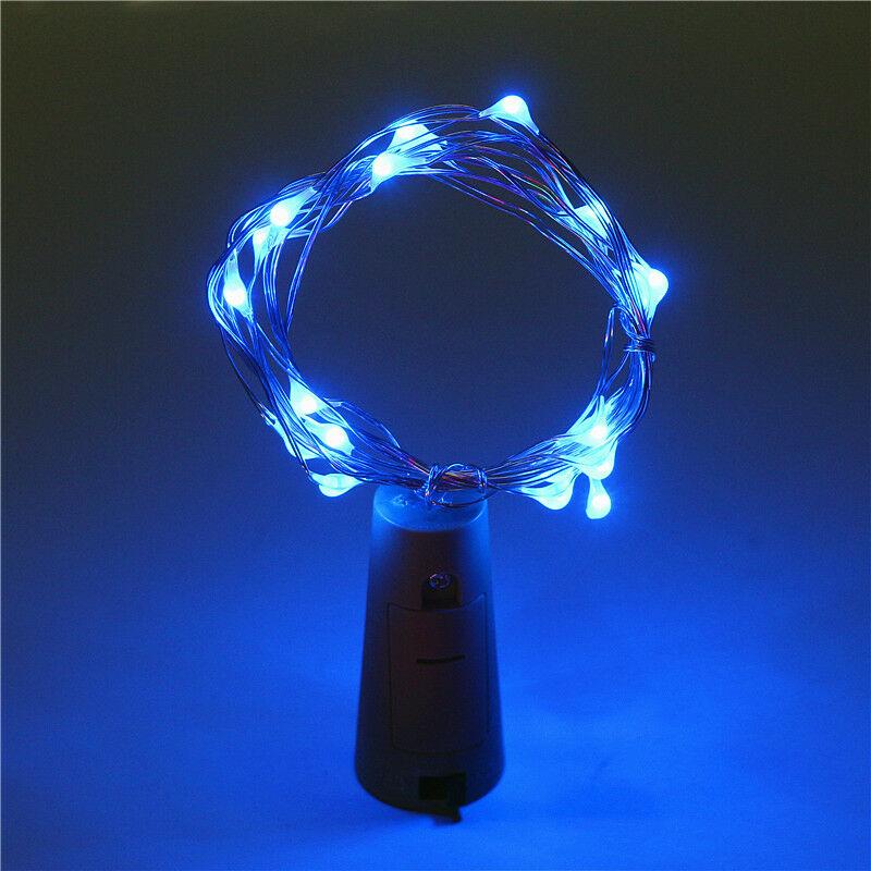 1m 2m 3m Wine Bottle Lights For Fairy String Battery Corker Outdoor Decor Wire Christmas Shaped Garland Party Festival Operated