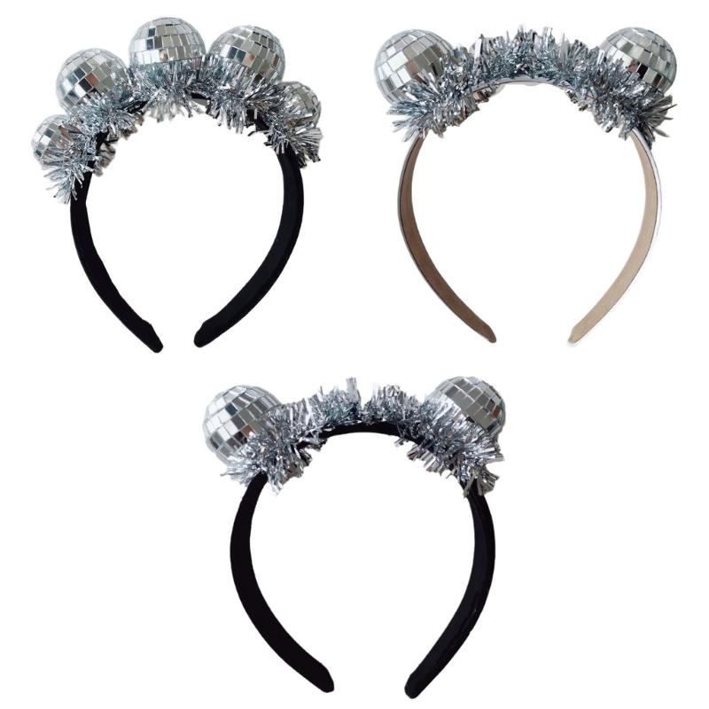 Trendy Mirrored Headbands Women Event Headpiece Lovely Pattern Headbands Suitable for Various Occasion
