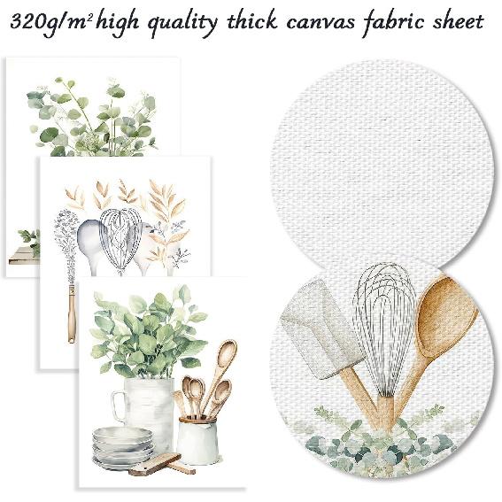 4 PCS Botanical Kitchen Wall Art Poster Sage Green Eucalyptus Leaves Prints, Boho Plant Wall Poster for Kitchen Dining Room Decor 8x10 in Unframed