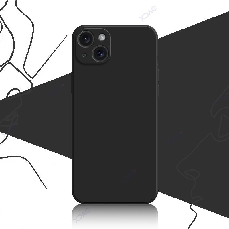 Luxury Soft Case Cover for iPhone 14 15 Pro Max Plus 5G 360 Edge Protective Liquid Silicone Mobile Phone Shield Housing