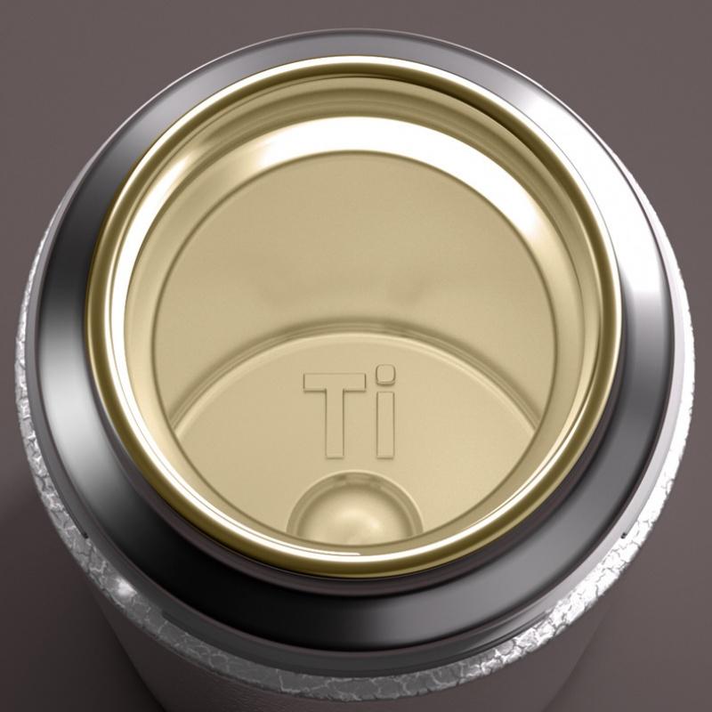 450ML Titanium Liner Vacuum Insulated Coffee Thermos Bottle With Hydrogen-rich Tea Infuser Thermos For Tea Thermal Travel Cup