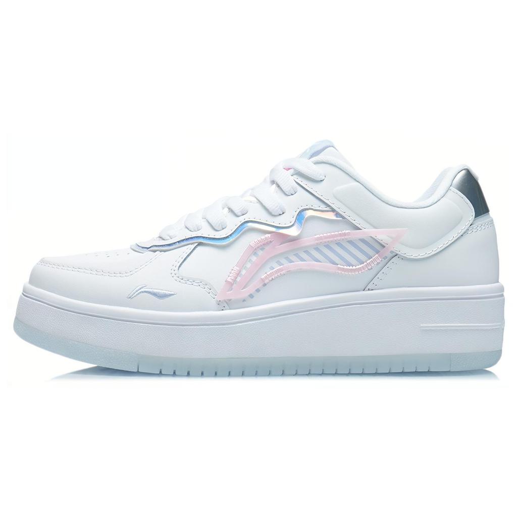 New LiNing Rise The Phoenix Warm Slip Resistant Low Top Skateboard Shoes Women's White AGCR304-1