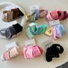 4-Piece Textured Ice Silk Towel Scrunchies: Soft, Durable, Colorful, High-Elasticity Hair Ties