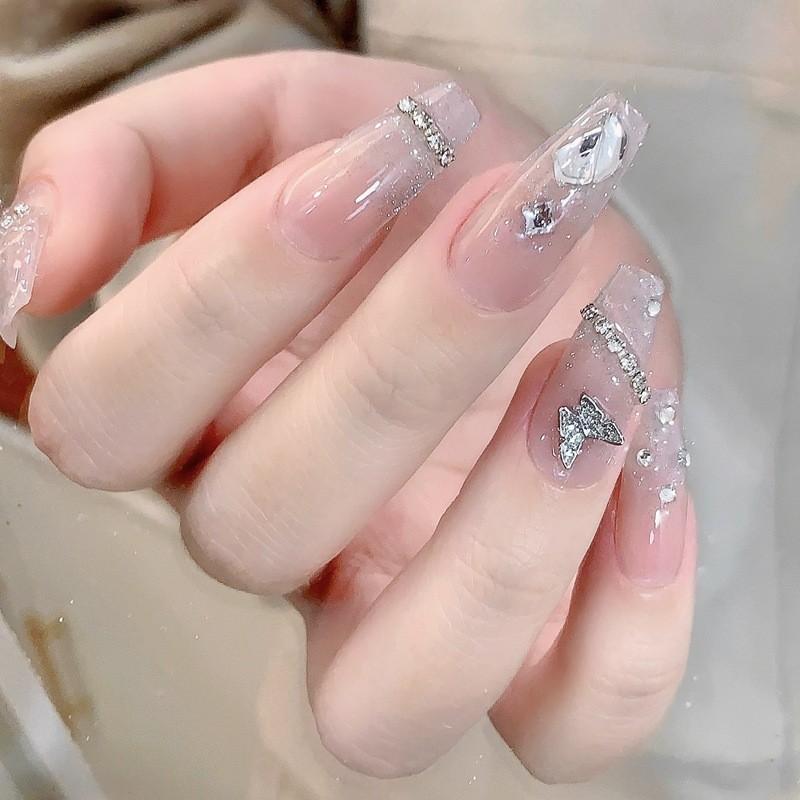 Nail Phototherapy Handmade Patch Metal Butterfly Explosion Flash Detachable