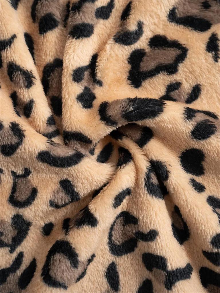 Dámské ležérní kalhoty s leopardím vzorem a širokými nohavicemi – Všechny velikosti dostupné