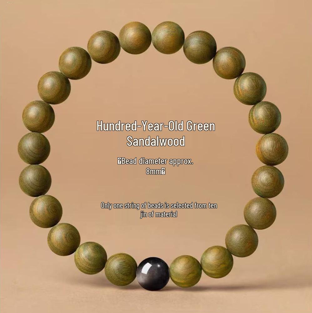 Premium Green Sandalwood & Wenge Bracelet for Men & Women - High Density, Collection Grade
