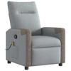 Massage Chair Light Grey Fabric