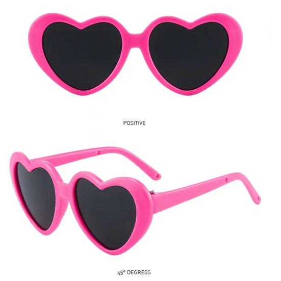 Heart Sunglasses for Dolls, Cute Pet Glasses for Stuffed Animals, Dress Up Accessories for Porch Goose Statue, Toy Eyewear for Kids