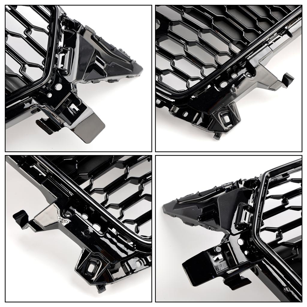 RS Style Front Honeycomb Grille Grill Fit TT MK3 FV 8S 2014-2023