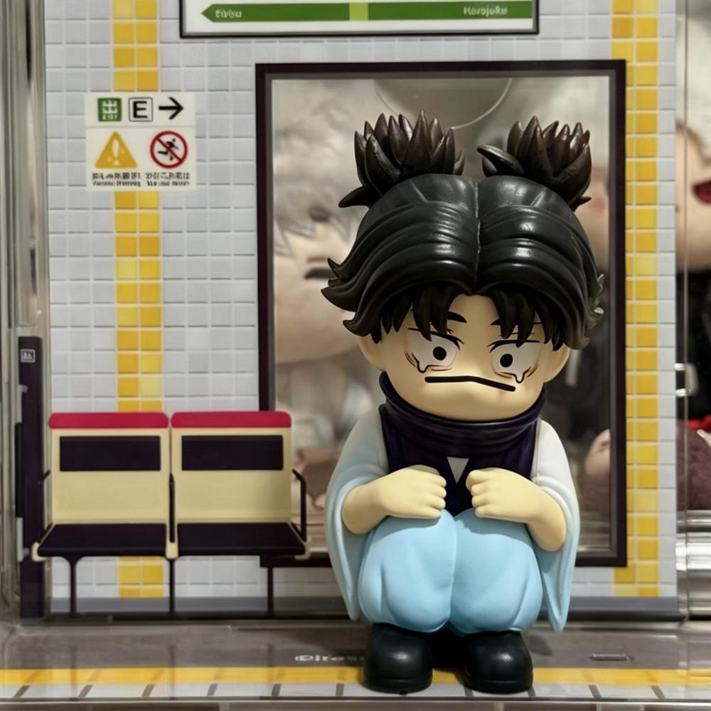 In Stock Jujutsu Kaisen Q Version Crouching Crying Choso Anime Figure Desktop Decoration Toy Gift For Anime Lover Model Pvc Doll
