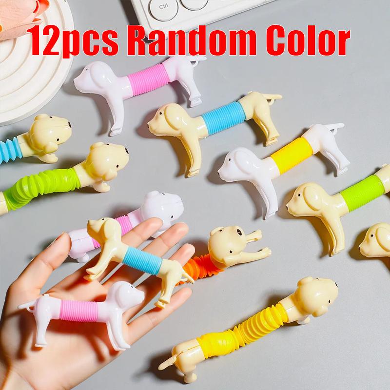 Stretchable Telescopic Dog Animal Sensory Squeeze Toy, Perfect Birthday Pinata Filler Carnival & Classroom Reward Gifts