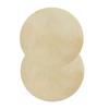 2pcs Drum Head Sheepskin Consistent Clear Sound for African Bongo Drum (12.2in)