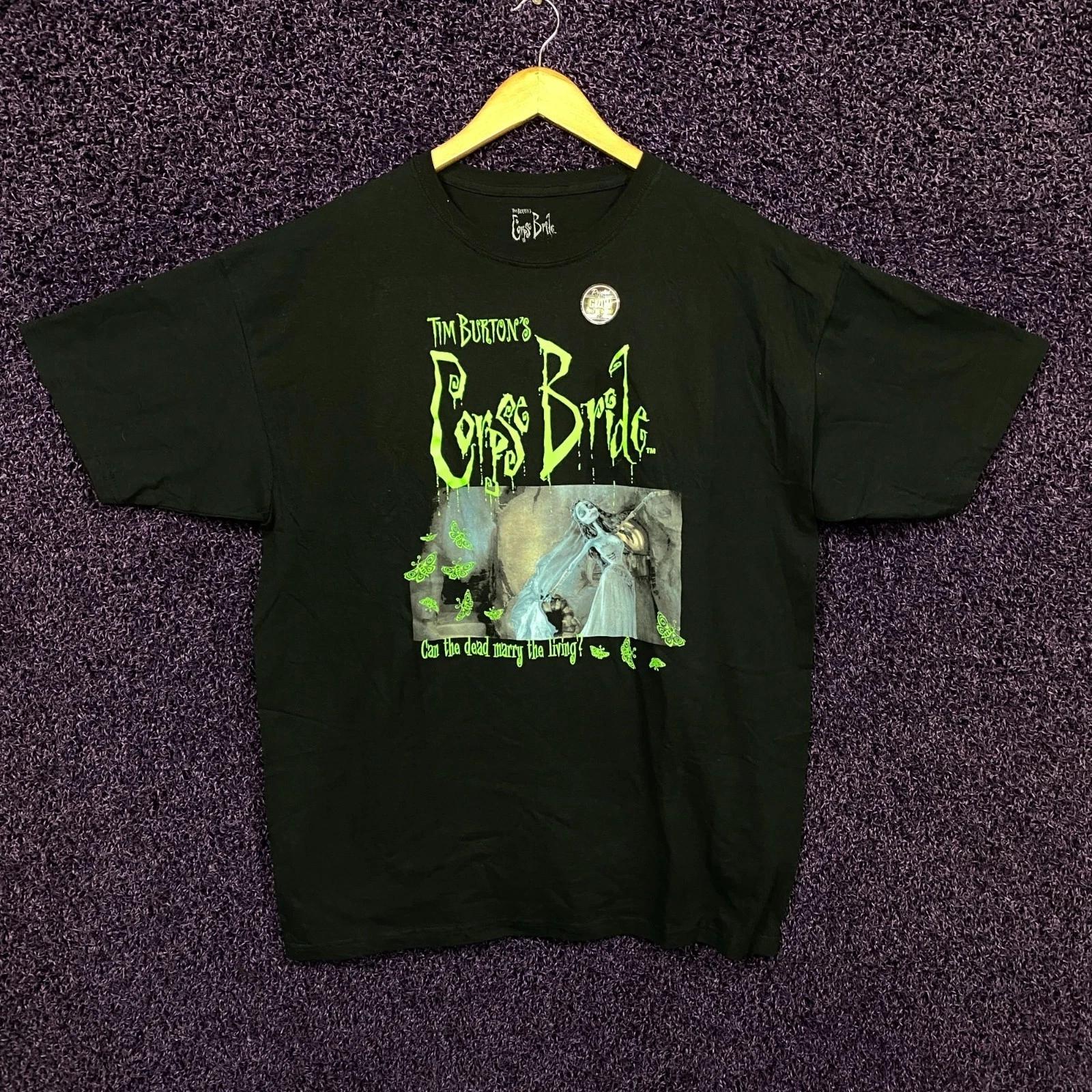 Corpse Bride Glow in the Dark Emily Tshirt size XL 2XL
