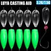 10Pcs 3.2g/7.5g Durable Silicone Fly Fishing Lure Transparent Fishing Tools Float Long Shot Bait Sinking-down Casting Aids