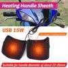 1 Paar Motorfiets Verwarmde Handvatten USB Elektrische Fiets Motorfiets Handvat Handvatverwarmer 7.5W Antislip Fiets Verwijderbare Handvatten