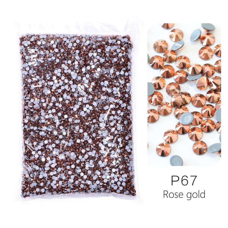 Large Packaging Uniform Glass Imitation Austrian Hot Diamond, Hot Melt Adhesive Bottom Diy Clothing Shoes And Hats Jewelry Rhinestone