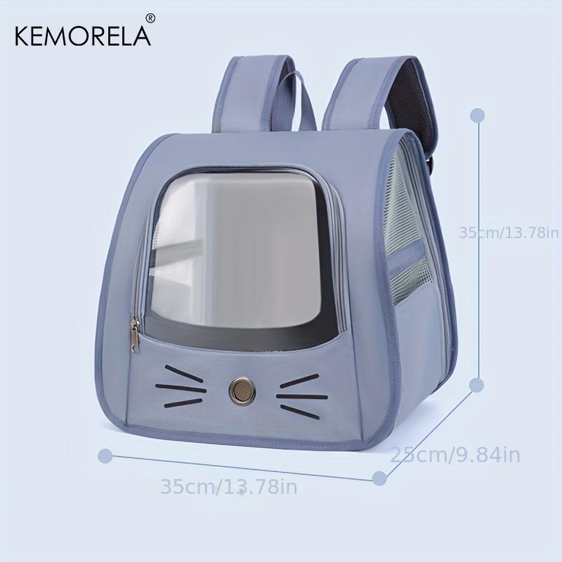 KEMORELA Pet Carrier Backpack Transparent Breathable for Cats And Small Dogs Airline Approved Travel Bag