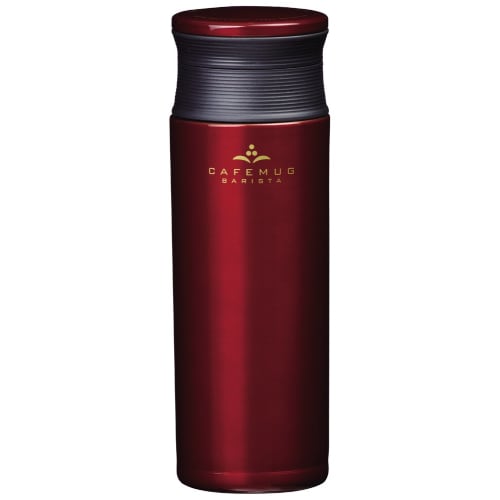 PEARL METAL 500ml Water Bottle, Lightweight Stainless Steel Mug, Coffee Cherry Design, Perfect for Baristas, HB-2610