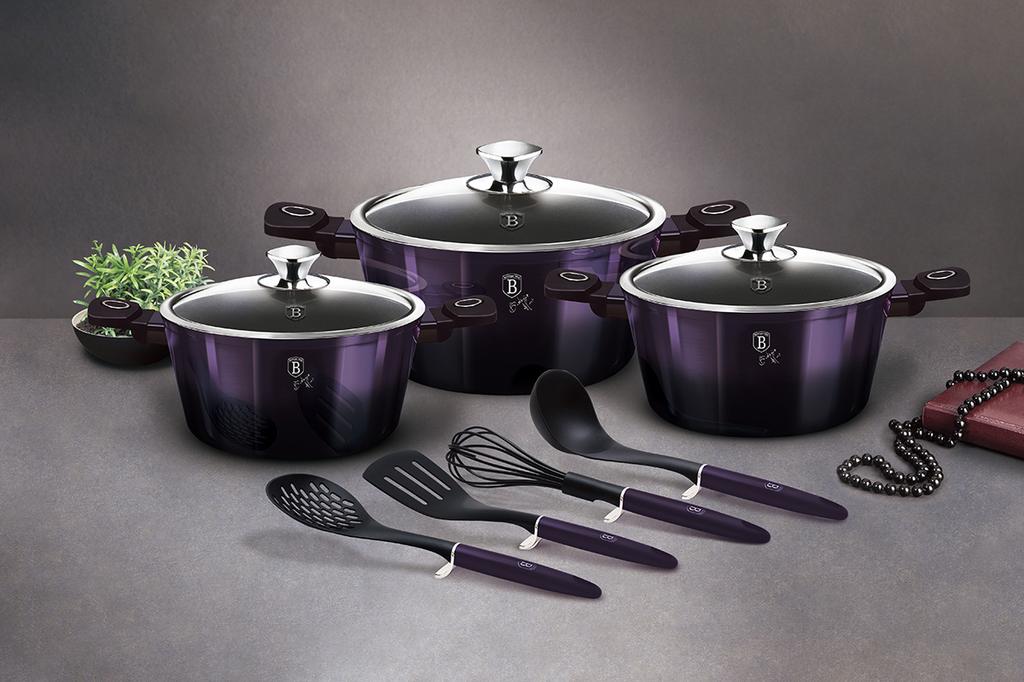 10-piece Pot Set BERLINGER HAUS BH-7141 PURPLE