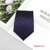 2024 Men's Jacquard Polyester Silk Tie - Floral and Stripe Design