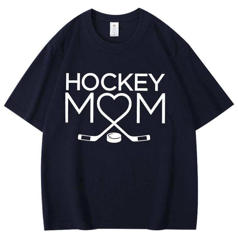 

Fashion Like Hockey Mom Print Cotton Tshirt Soft Print Top Unisex Tee Clothing Casual Oneck Short Sleeve Trendy Urban Street 4XL